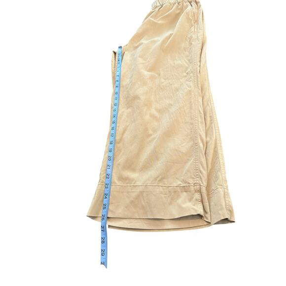 J.Crew Tan Honey Brown Pull On Stretch‎ Astrid Wide Leg Chino Pant Size Large - Picture 12 of 13